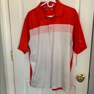 Walter Hagen Men's Polo in Red and White